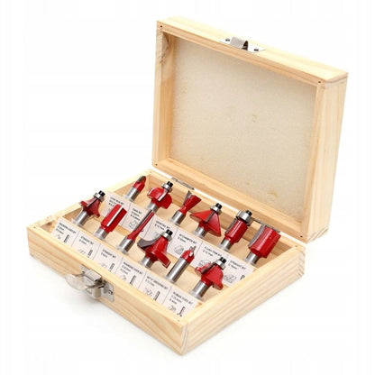 *OFERTE-DE-VARA* Set freze pentru lemn, Kraft&Dele KD10282, 8 mm, 12 piese