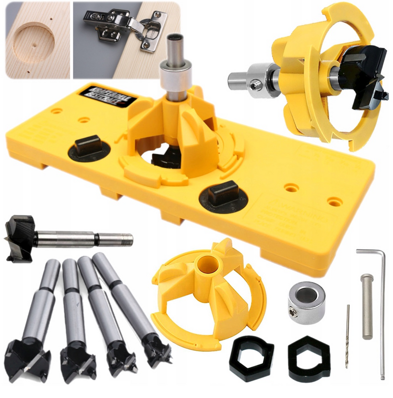 *OFERTELE-IEPURASULUI* Set ghidaj de gaurire pentru balamale, KD11251, 12 elemente