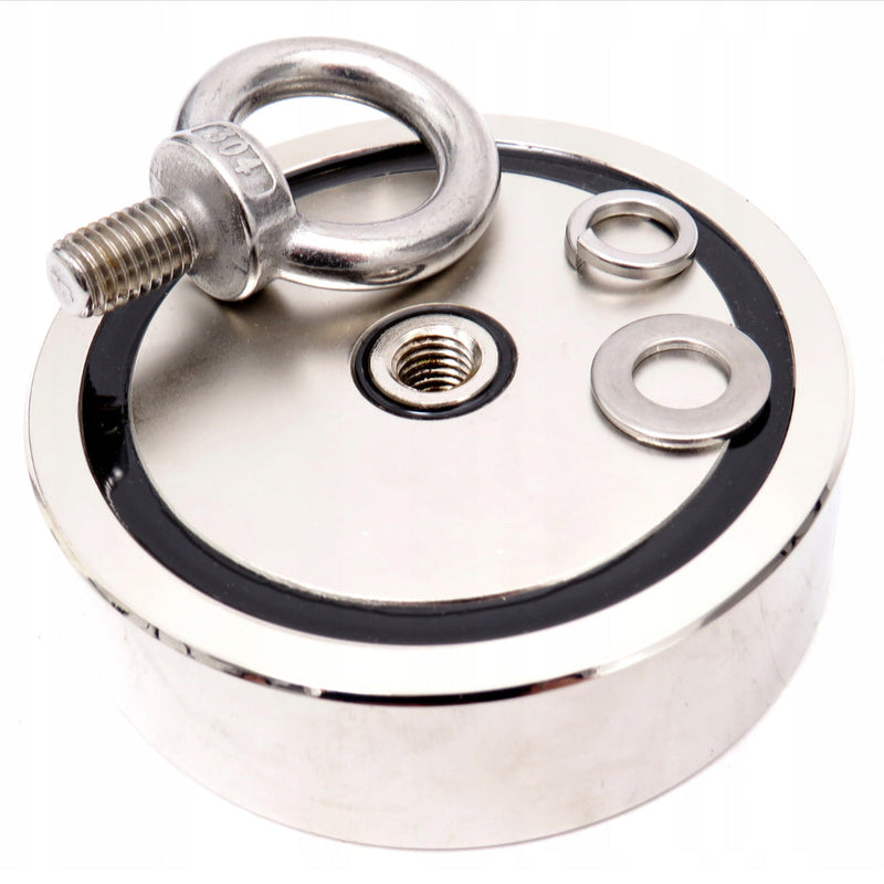 *OFERTELE-IEPURASULUI* Set magnet neodim Kraft&Dele KD10415, 140kg, cu carabiniera, franghie si manusi