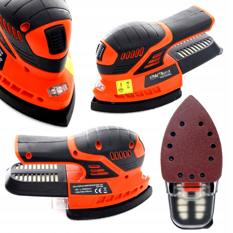 SEZONUL-OFERTELOR la Slefuitor excentric KRAFTSON % Import Polonia %  1768, 18V, 10000RPM, fara acumulator si incarcator
