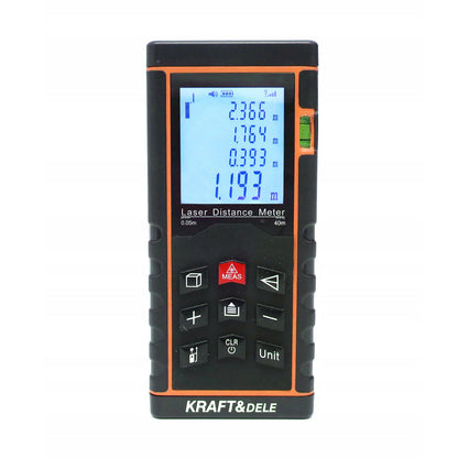*OFERTE-DE-VARA* Telemetru cu laser KRAFTSON % Import Polonia %  10405, 40m + husa protectie