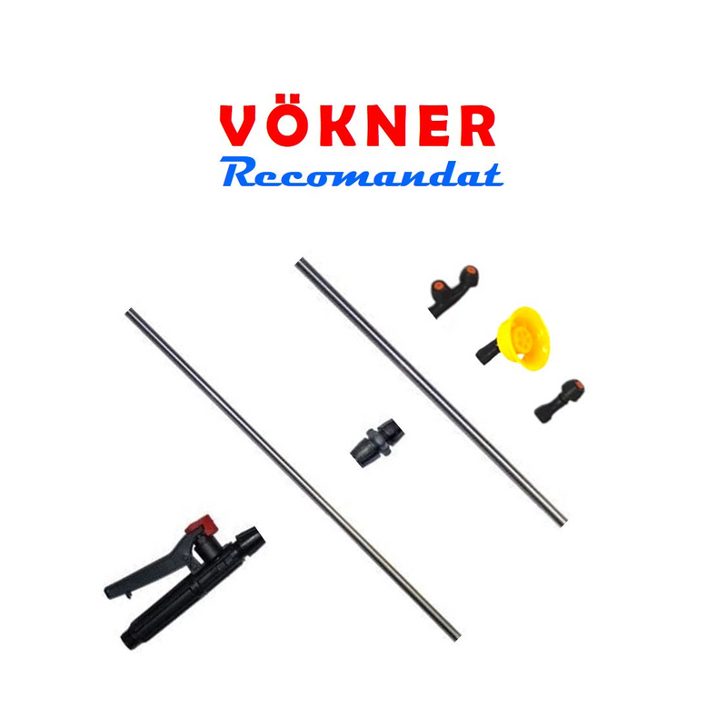 *BuzZ* SET VERMOREL 12L Electric cu Acumulator, VERDE, tija extensibila 1m, + TIJA INOX Extensibila 3 Metri - VÖKNER Recomandat
