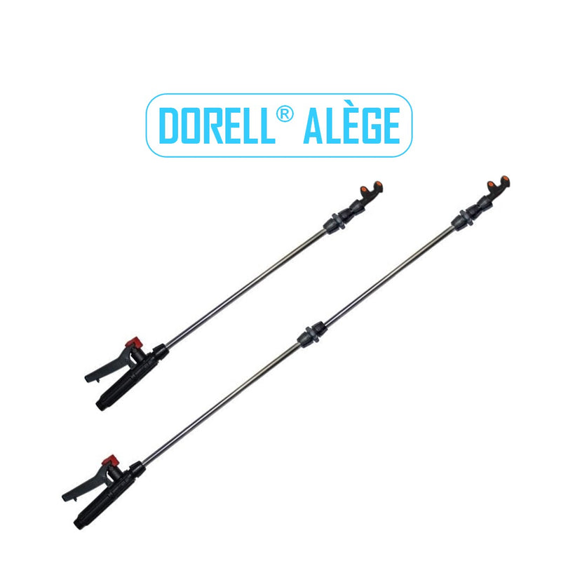 DORELL® ALÈGE || SET Pompa Stropit Electrica cu Acumulator, 12 Litri, Vermorel GALBEN, tija extensibila 1m, PLUS TIJA INOX extensibila 3 Metri