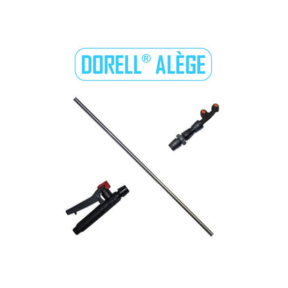 Tija Extensibila pentru Pompa de stropit 12 Litri, electrica cu acumulator incorporat, culoare Galben, brand DORELL ALEGE, Vermorel Galben. Include acumulator, incarcator, sita lichide, 3 duze diferite incluse, lance metalica, maner reglare debit. O oferta speciala de la EuroUnelte.ro