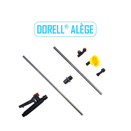 Tija Extensibila pentru Pompa de stropit 12 Litri, electrica cu acumulator incorporat, culoare Galben, brand DORELL ALEGE, Vermorel Galben. Include acumulator, incarcator, sita lichide, 3 duze diferite incluse, lance metalica, maner reglare debit. O oferta speciala de la EuroUnelte.ro