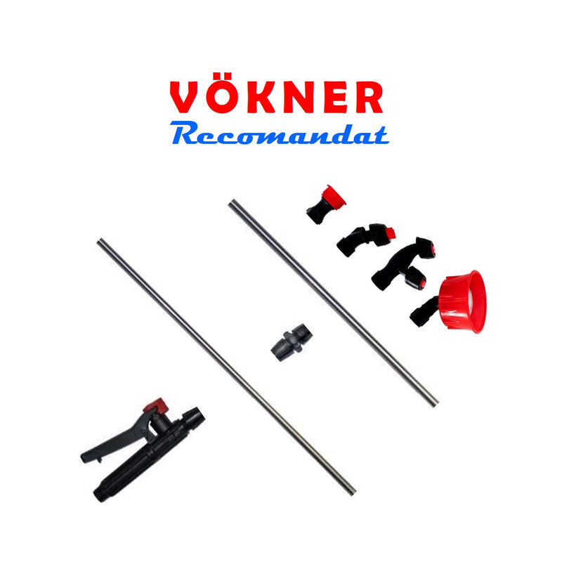 Pompa Stropit 16L VÖKNER Electrica cu Acumulator, Vermorel VERDE, tija extensibila 100cm, duze si incarcator incluse - VÖKNER Recomandat