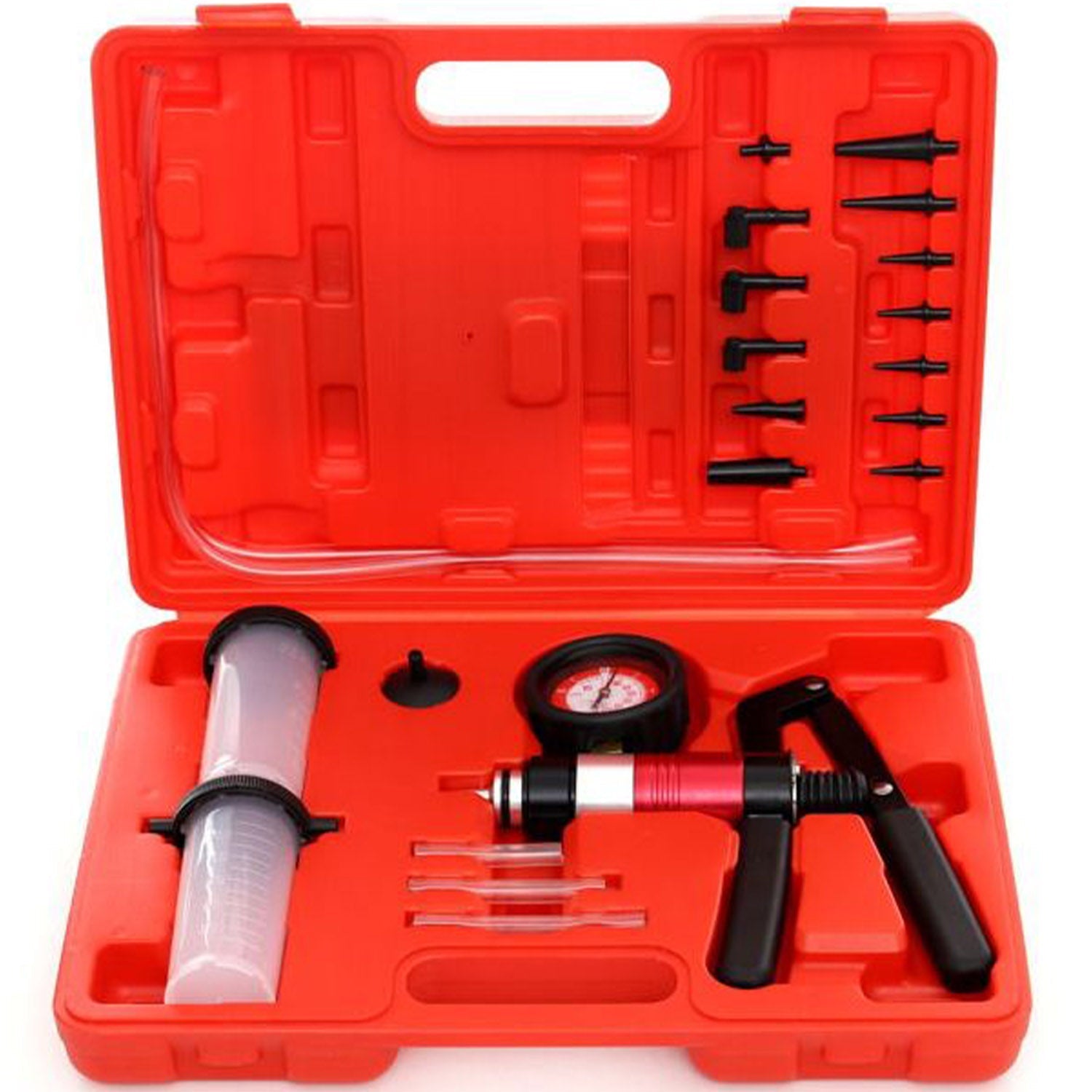 Trusa pompa de vaccum manuala Kraft&Dele KD10515, 0-3 bar, cu manometru