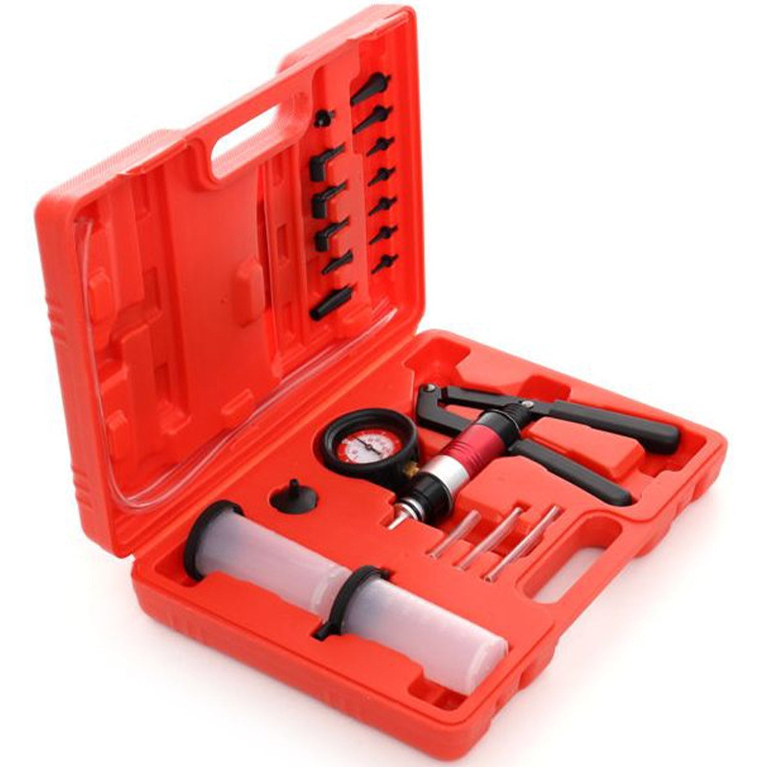 Trusa pompa de vaccum manuala Kraft&Dele KD10515, 0-3 bar, cu manometru