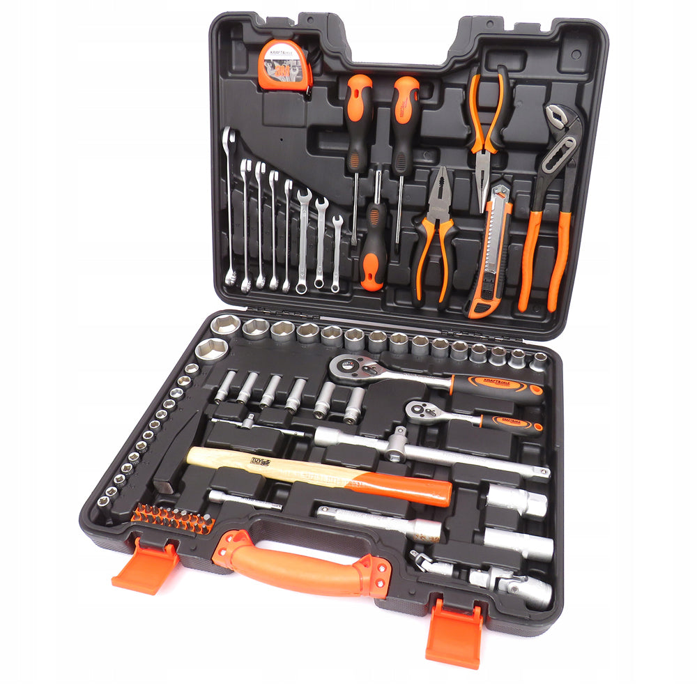 Trusa scule POLSKI K10464, 83 elemente, cutie depozitare inclusa