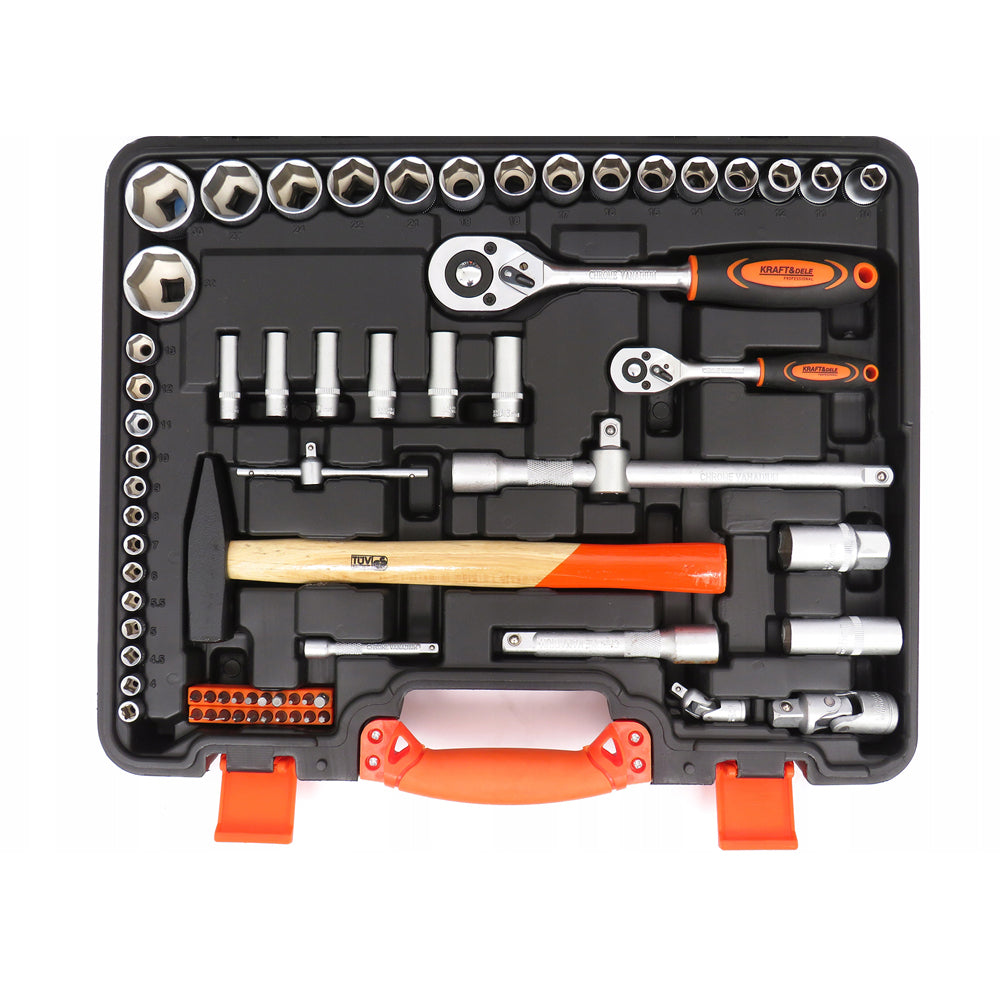 Trusa scule POLSKI K10464, 83 elemente, cutie depozitare inclusa