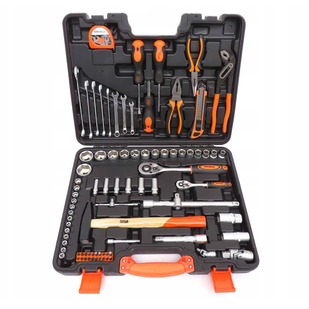 Trusa scule POLSKI K10464, 83 elemente, cutie depozitare inclusa