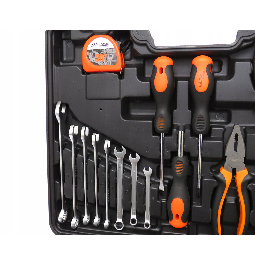 Trusa scule POLSKI K10464, 83 elemente, cutie depozitare inclusa