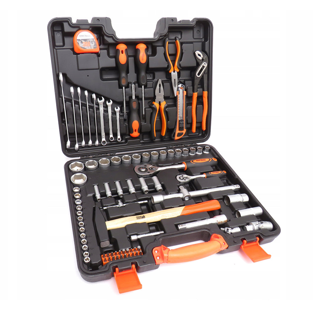 Trusa scule POLSKI K10464, 83 elemente, cutie depozitare inclusa