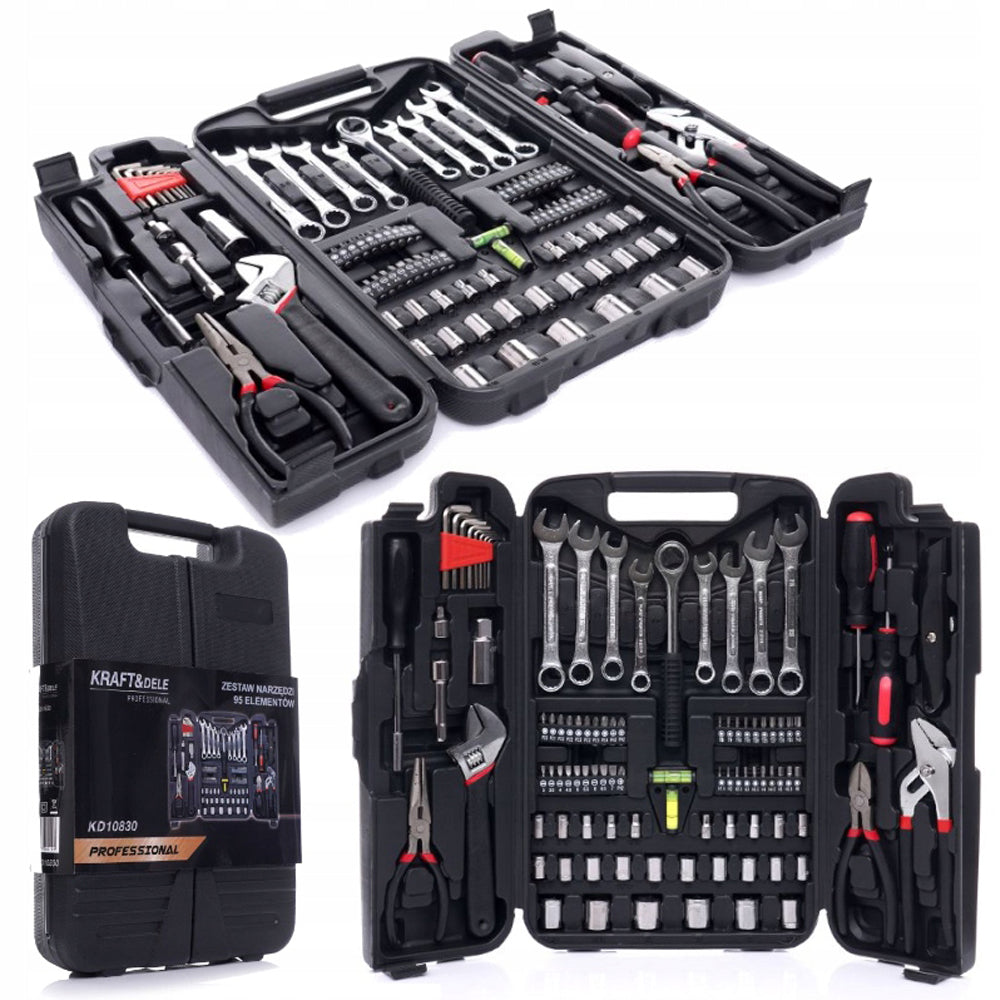 Trusa scule POLSKI K10830, 95 elemente, cutie depozitare inclusa