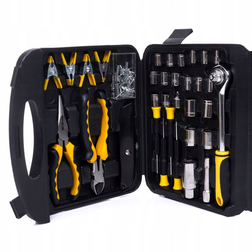 Trusa scule POLSKI K10831, 117 elemente, cutie depozitare inclusa