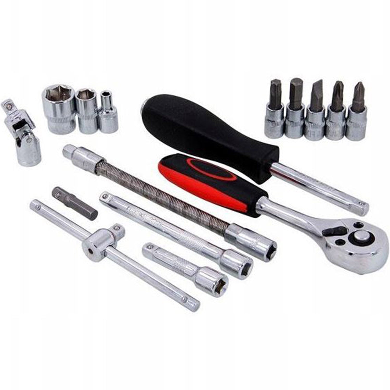 Trusa scule Kraft&Dele KD10525 46 bucati, valiza de transport inclusa