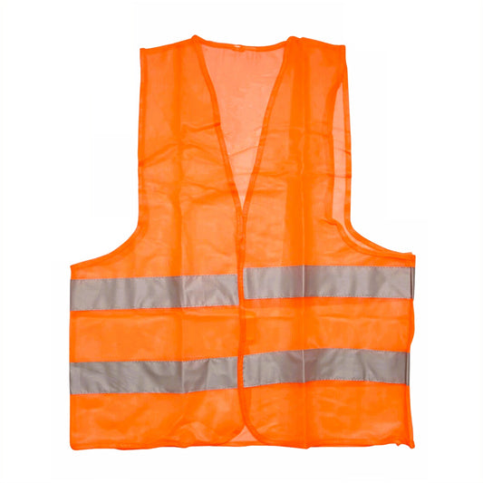 Vesta reflectorizanta cu benzi semnalizare, Culoare Portocaliu Fluorescent sau Verde Neon