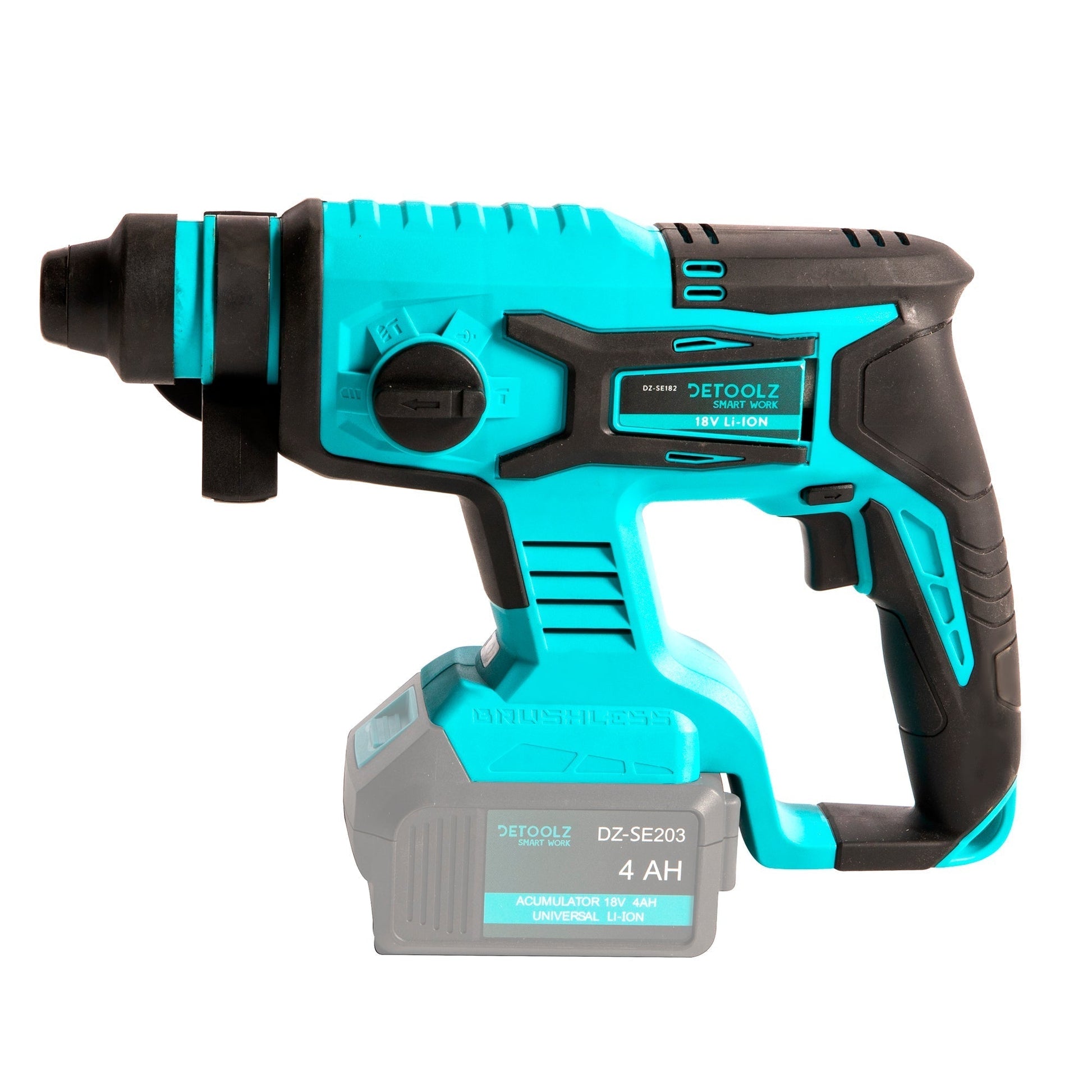 Ciocan rotopercutor 182, 18V, 1400RPM, 4500BPM, fara acumulator si incarcator, NOB