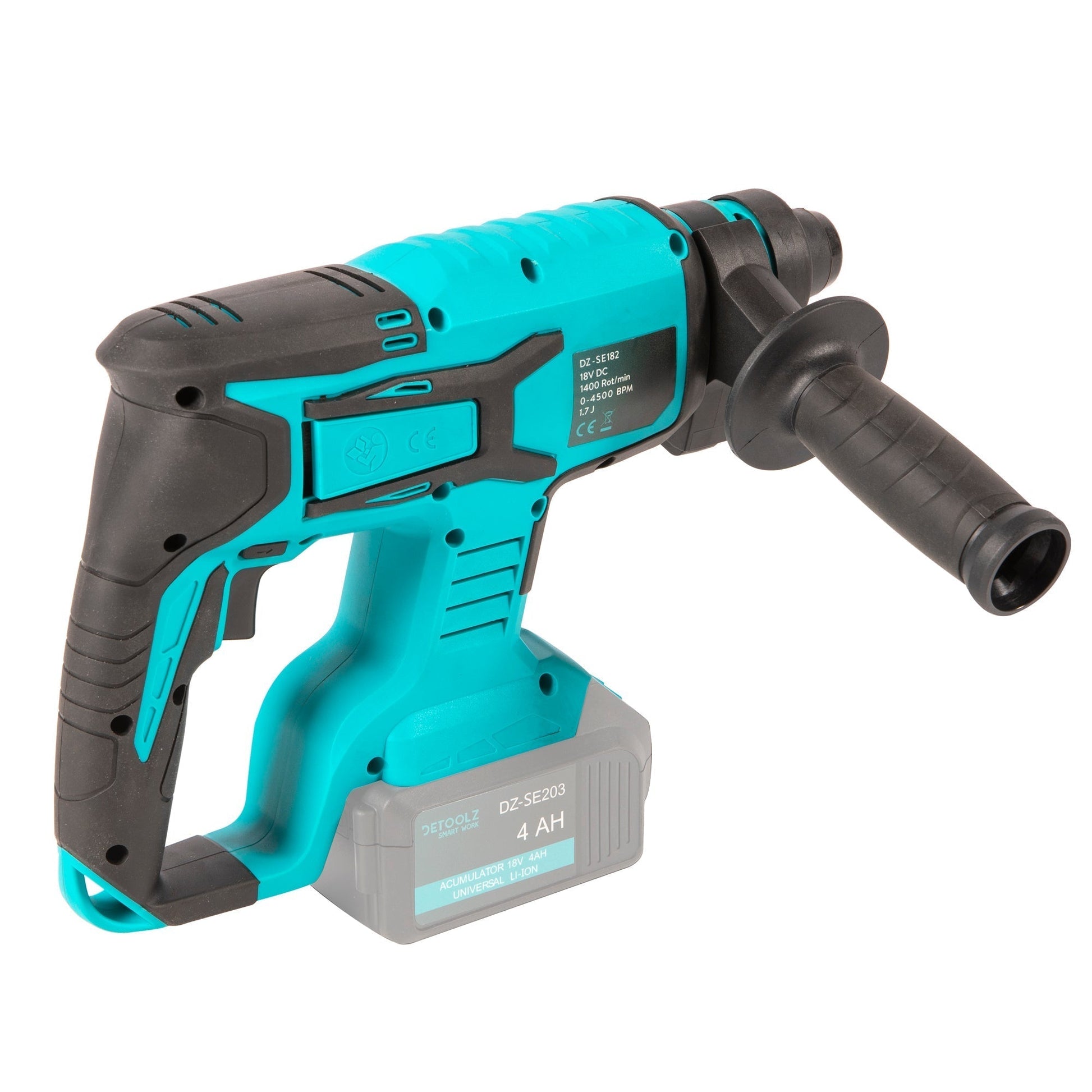 Ciocan rotopercutor 182, 18V, 1400RPM, 4500BPM, fara acumulator si incarcator, NOB