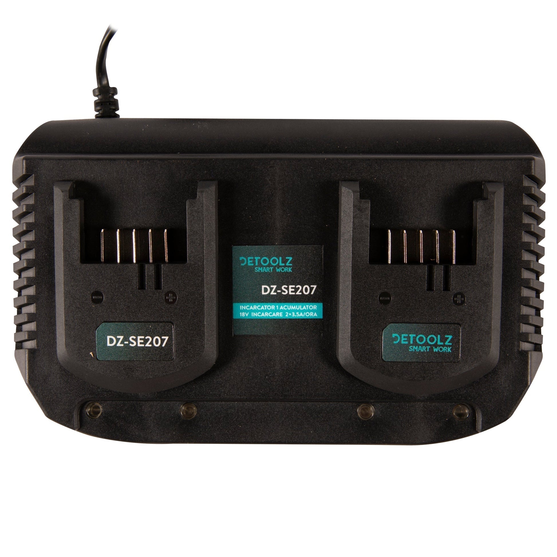 Incarcator dublu pentru acumulatori 207, 18V, timp maxim de incarcare 37-113min