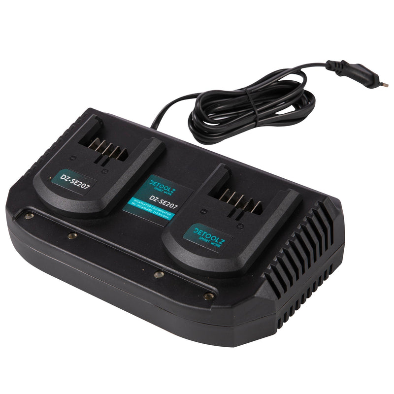 Incarcator dublu pentru acumulatori  207, 18V, timp maxim de incarcare 37-113min