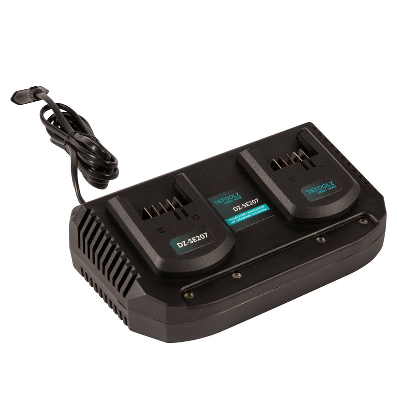 Incarcator dublu pentru acumulatori  207, 18V, timp maxim de incarcare 37-113min
