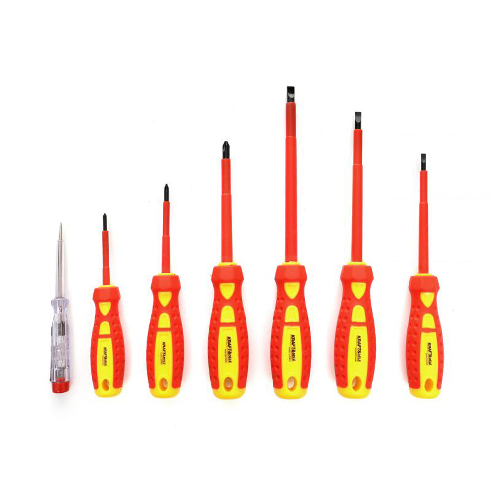 Set 7 surubelnite electrician izolate, include si Detector de Faza, POLSKI K10905, Poza3