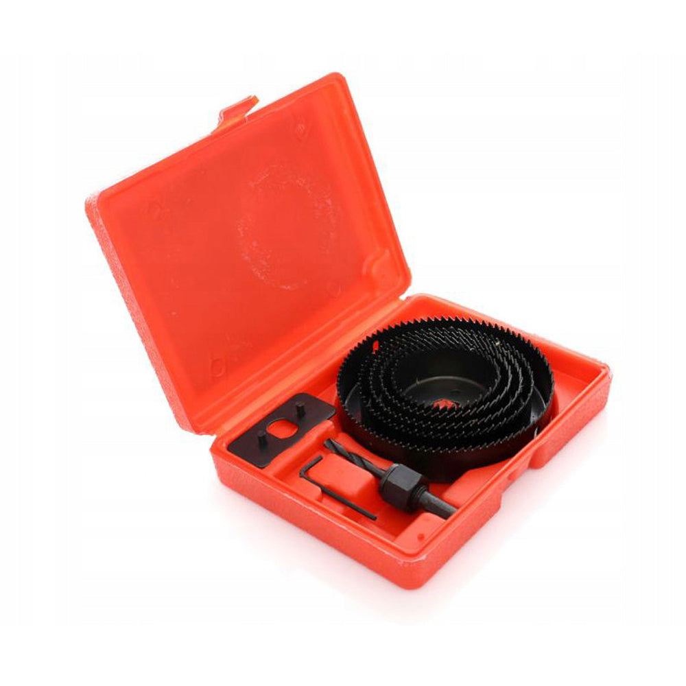 Set 8 carote metalice dintate pentru Gips-Carton (Rigips) si placi lemn, diametre variate 64-127mm, POLSKI K10279, Poza3