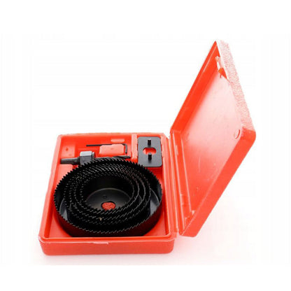 Set 8 carote metalice dintate pentru Gips-Carton (Rigips) si placi lemn, diametre variate 64-127mm, POLSKI K10279, Poza6