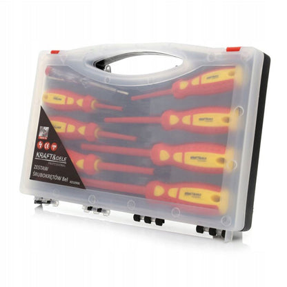 Set 8 surubelnite electrician izolate, include si Detector de Faza si cutie depozitare, POLSKI K10905, Poza5