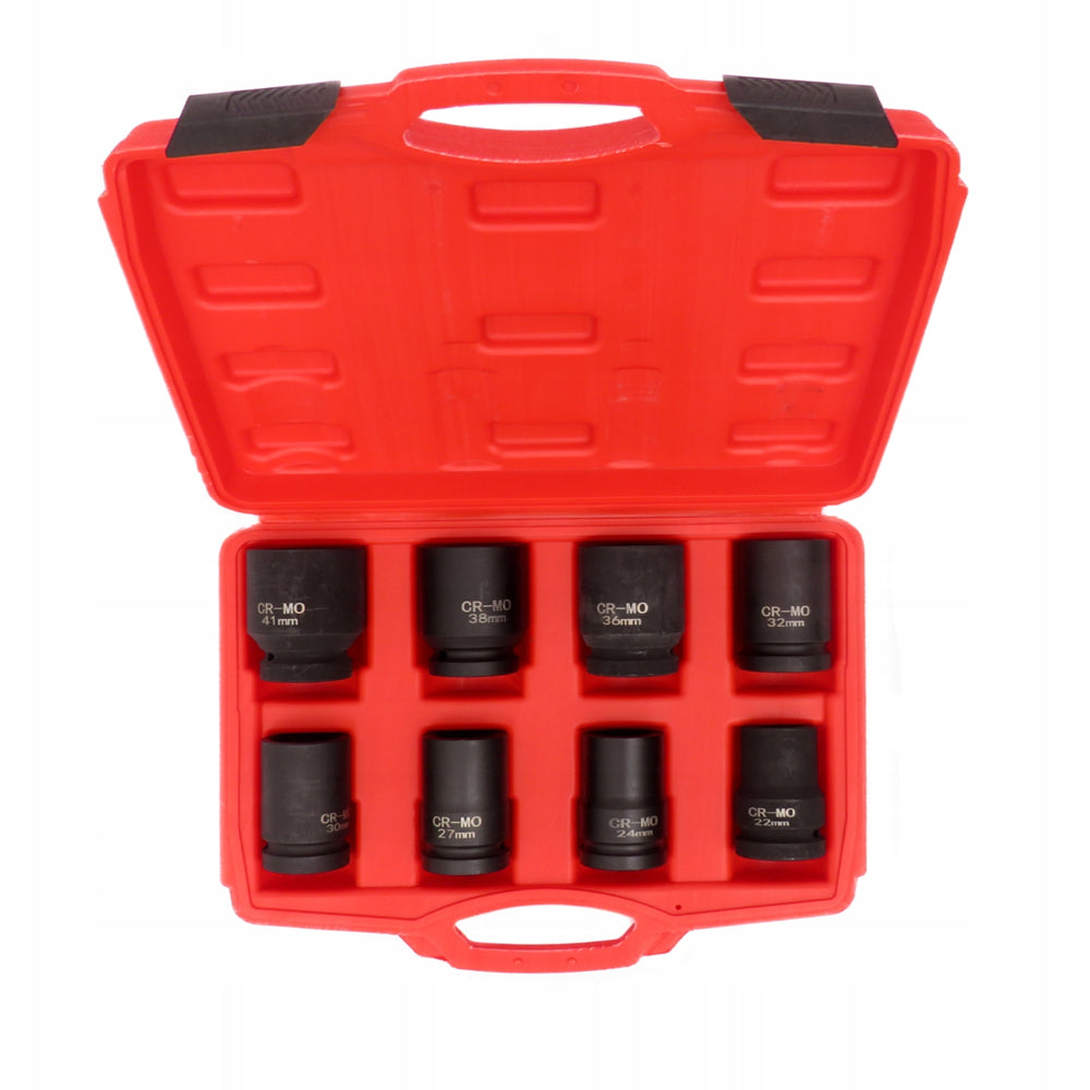 Set 8 tubulare pentru insurubare cu impact, Drive 1", 22-41mm, valiza transport inclusa, POLSKI K10216, Poza3