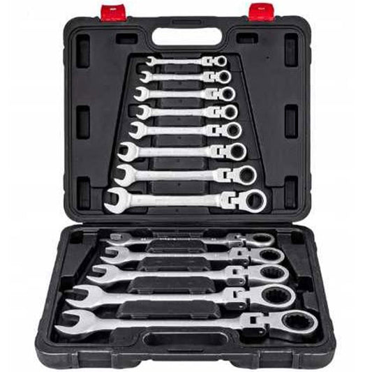 Set chei combinate cu clicket, include 12 elemente, 8-19MM, POLSKI K11304, Poza1