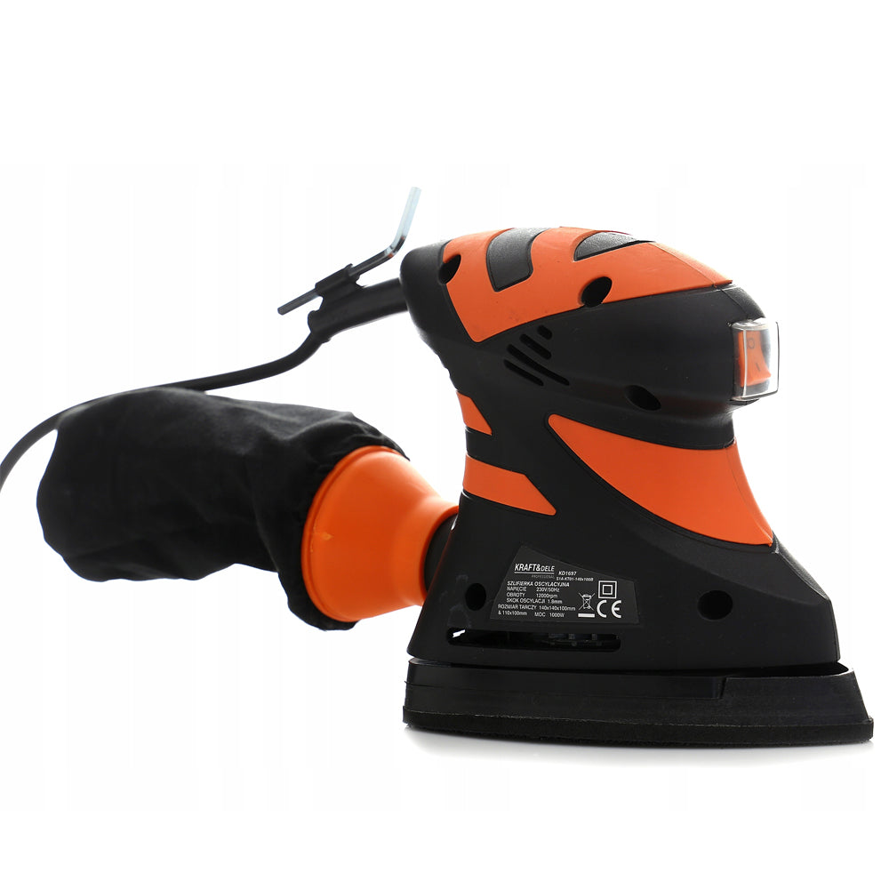 Slefuitor excentric, 1000W, 12000RPM, include 2 talpi de slefuire, POLSKI K1697, Poza4