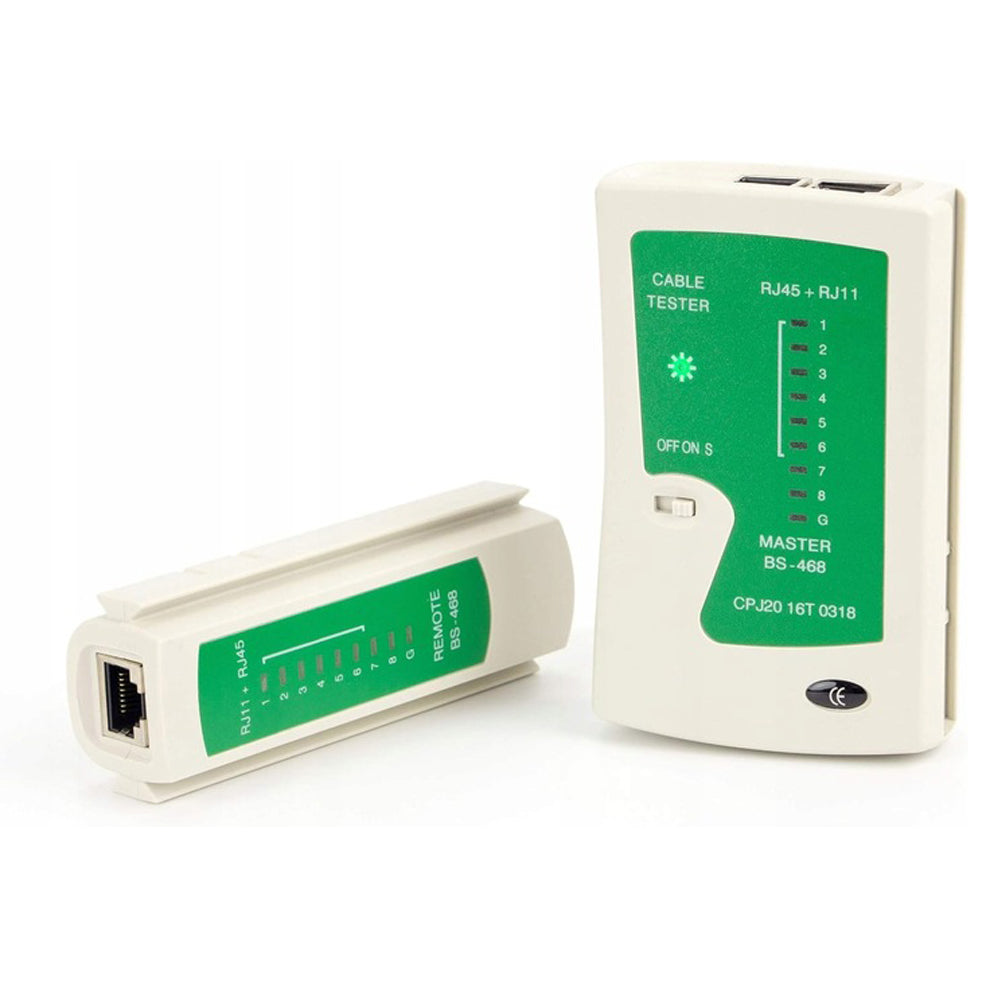 Tester pentru cabluri de retea internet (LAN) cu indicatoare LED, POLSKI K10882, Poza3