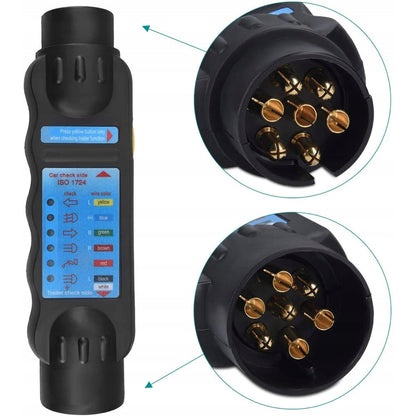 Tester prize auto pentru remorca, rulota, conector 7 pini, POLSKI K10542, Poza3
