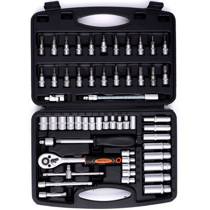 Trusa chei si scule cu 56 elemente, valiza de transport inclusa, POLSKI K10834, Poza4