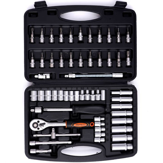 Trusa chei si scule cu 56 elemente, valiza de transport inclusa, POLSKI K10834, Poza4