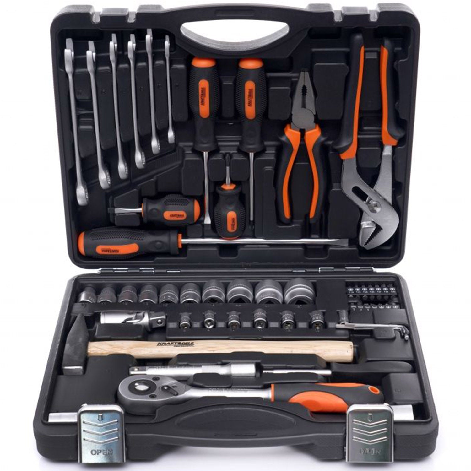 Trusa chei si scule cu 56 elemente, valiza de transport inclusa, POLSKI K10461, Poza3