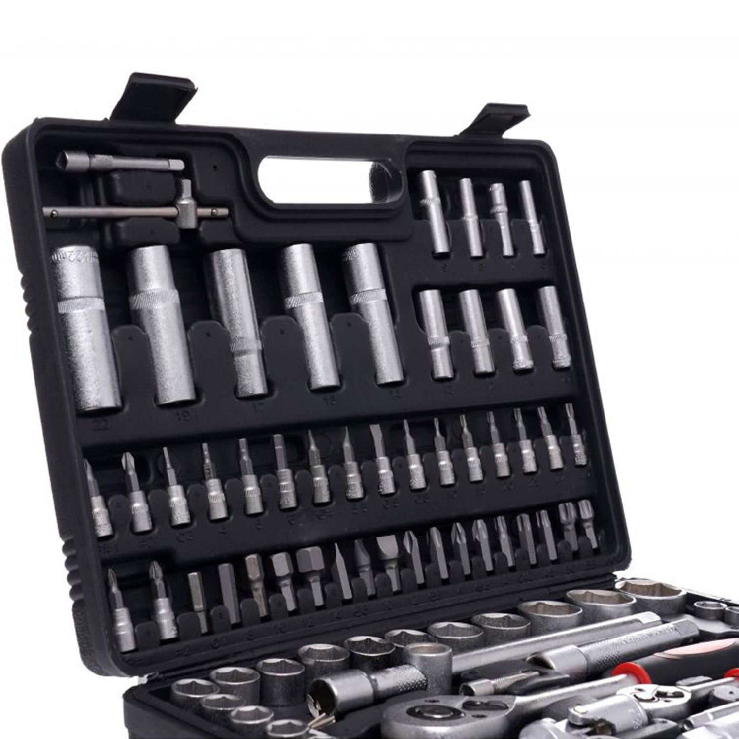 Trusa scule 108 bucati, valiza de transport inclusa, POLSKI EC303-1-2-3-4-5-6