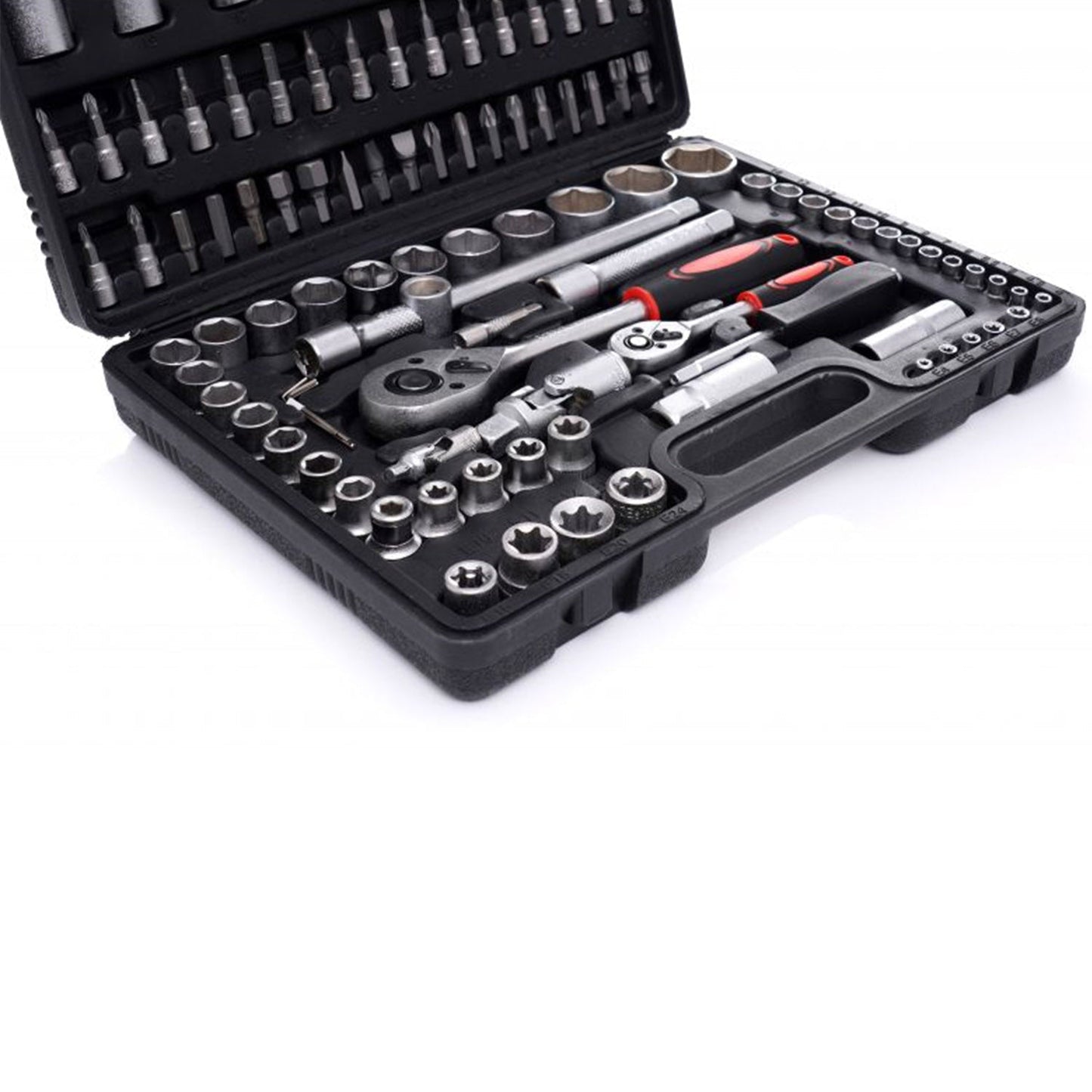 Trusa scule 108 bucati, valiza de transport inclusa, POLSKI EC303-1-2-3-4-5-6-7-8