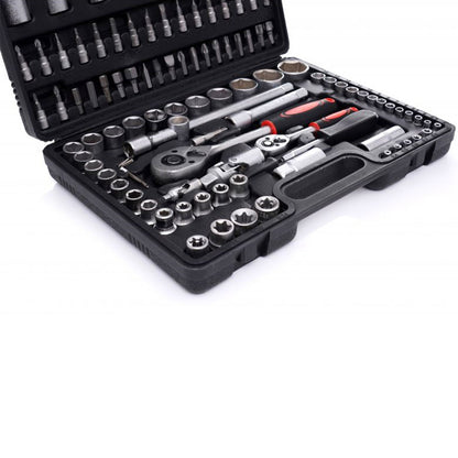 Trusa scule 108 bucati, valiza de transport inclusa, POLSKI EC303-1-2-3-4-5-6-7-8