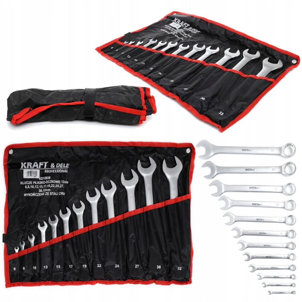 Set de chei combinate, 12 piese, POLSKI K10938, 6-32MM