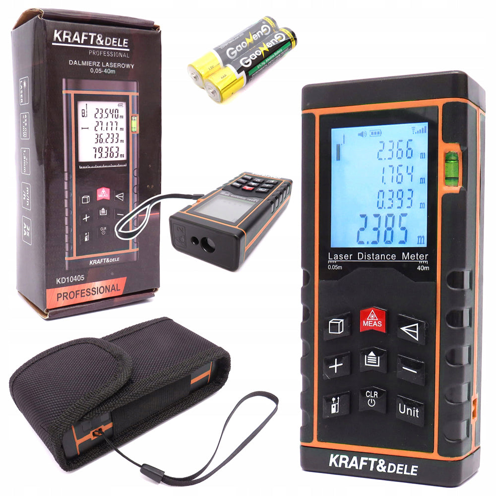 Telemetru cu laser POLSKI K10405, 40m + husa protectie