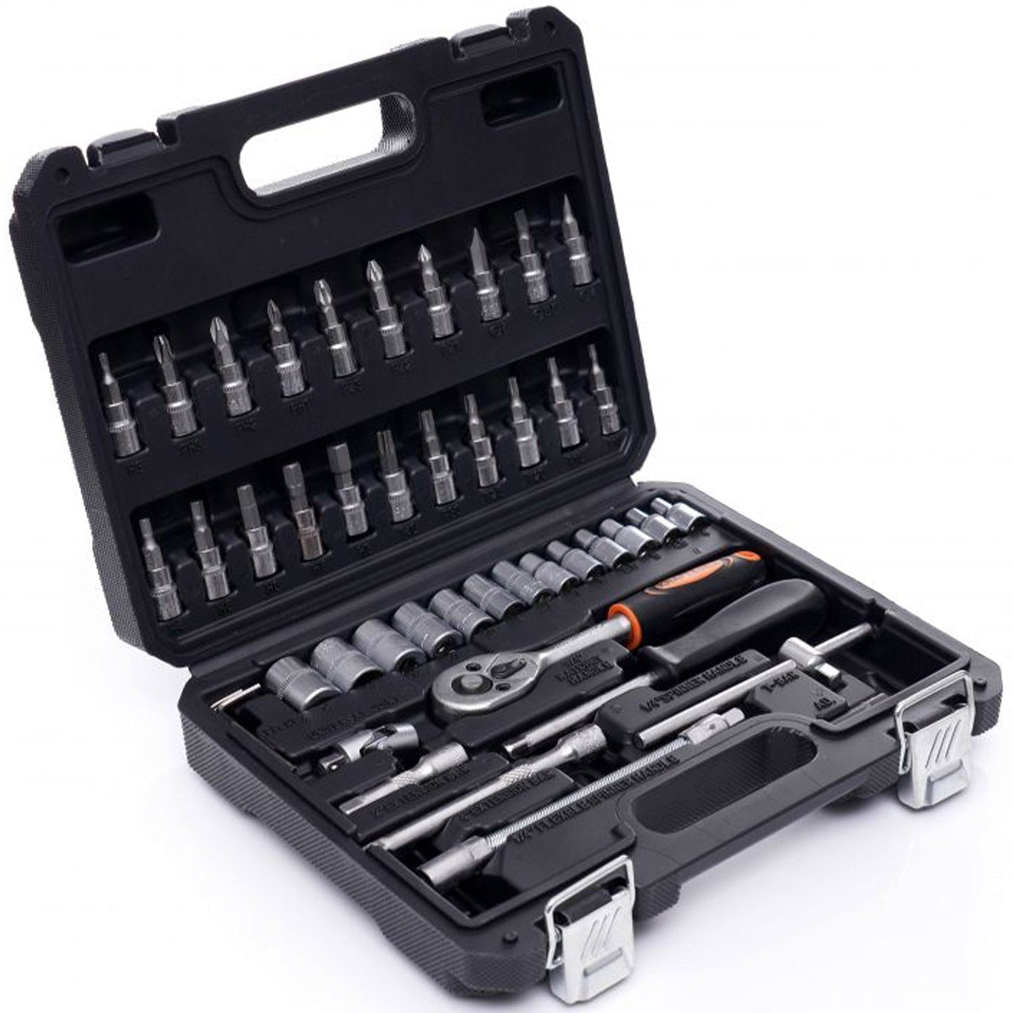 Trusa scule POLSKI K10469, 46 elemente, cutie depozitare inclusa