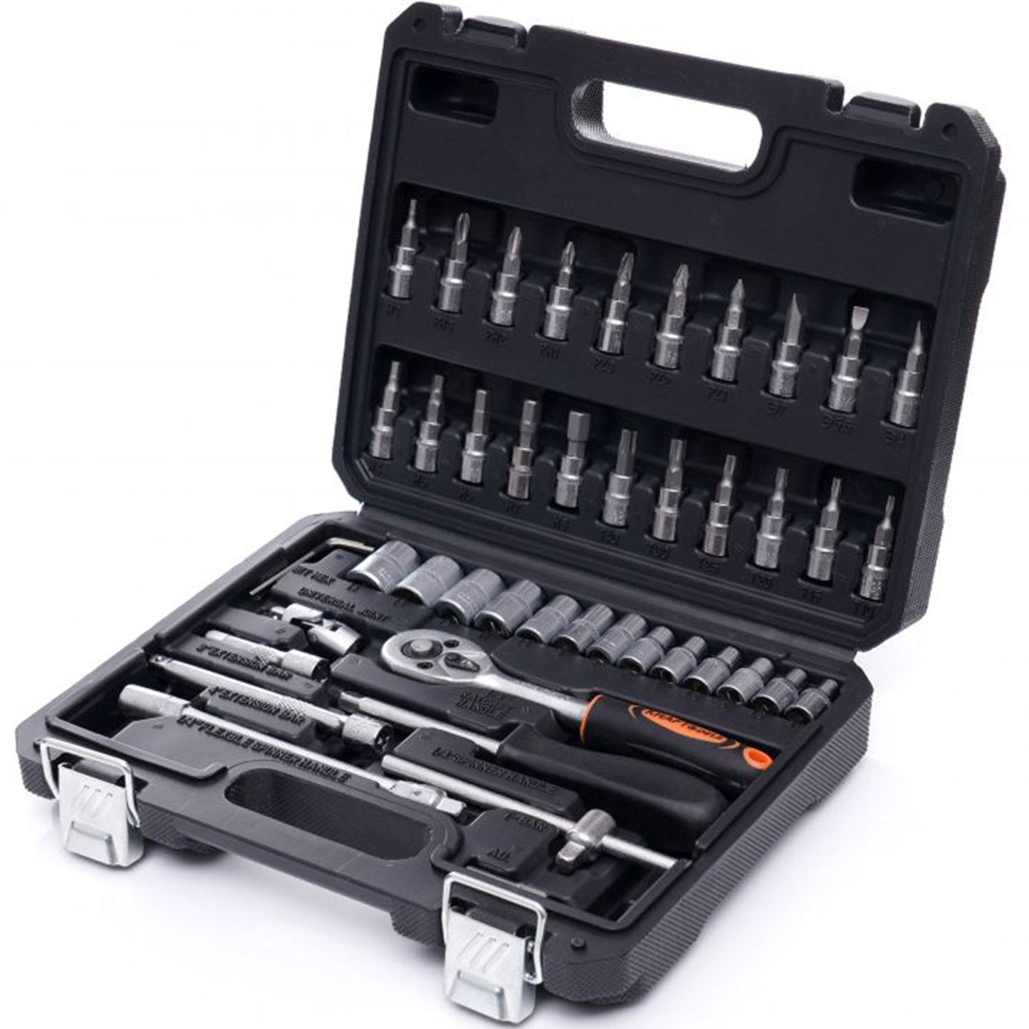 Trusa scule POLSKI K10469, 46 elemente, cutie depozitare inclusa