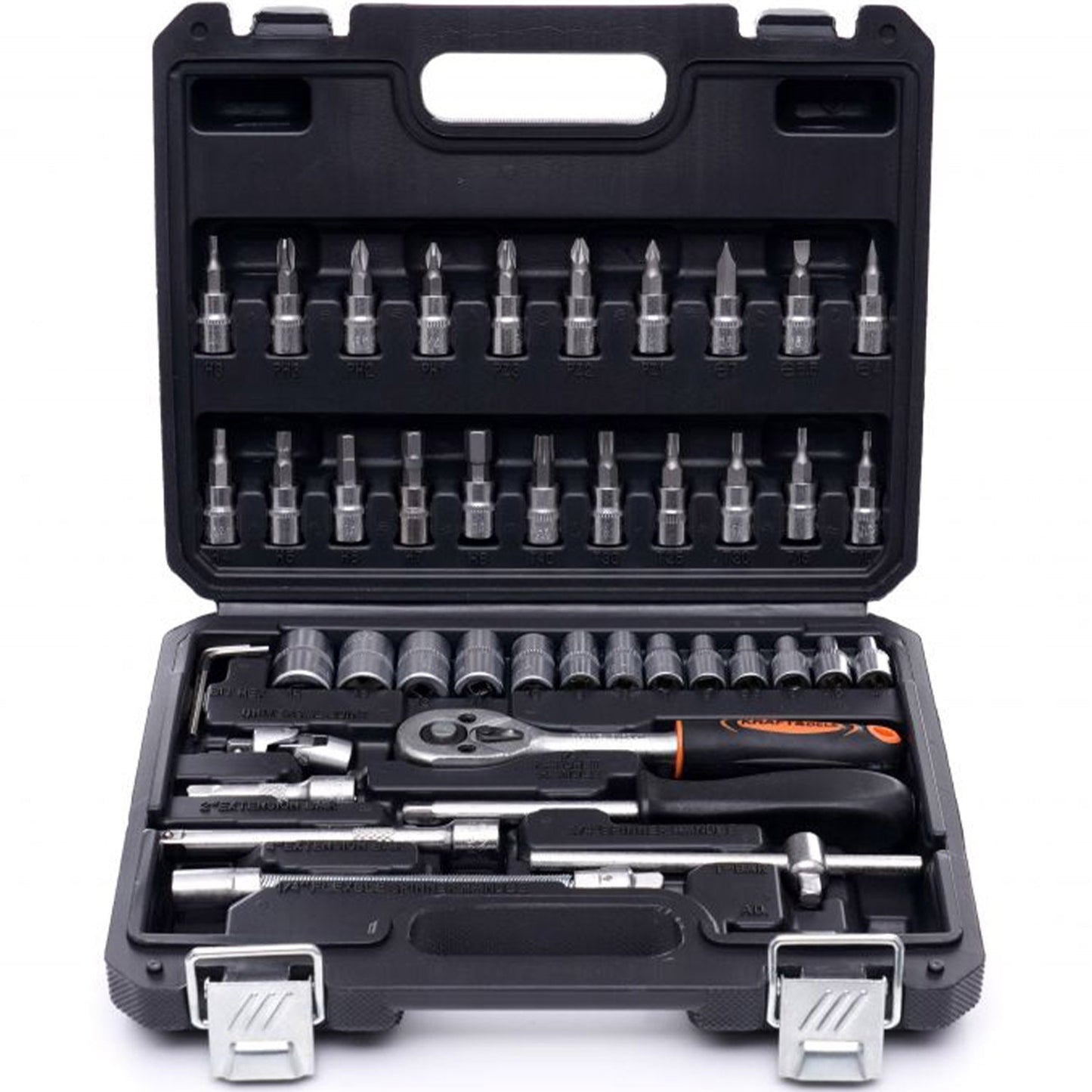 Trusa scule POLSKI K10469, 46 elemente, cutie depozitare inclusa