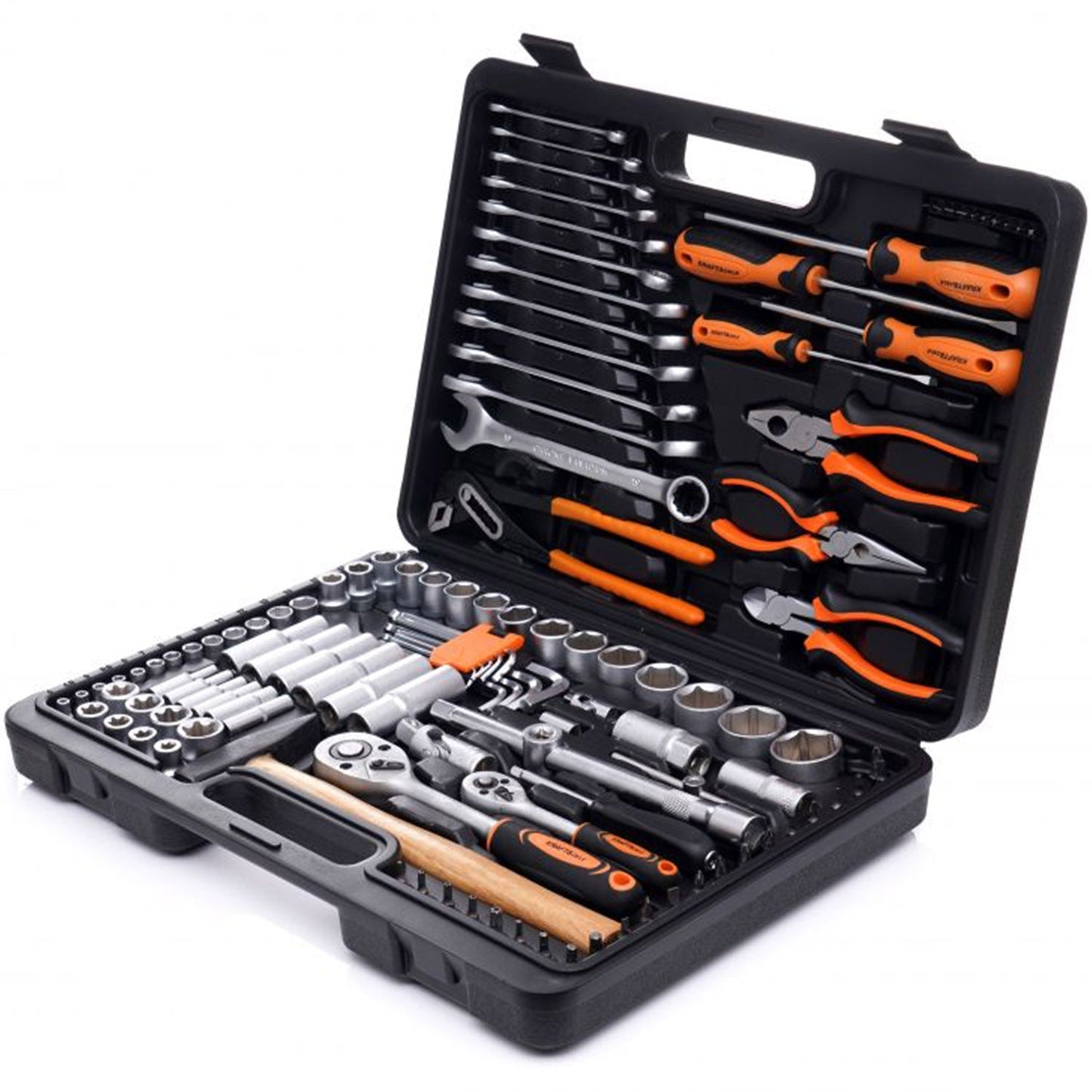 Trusa scule POLSKI K309, 122 elemente, cutie depozitare inclusa