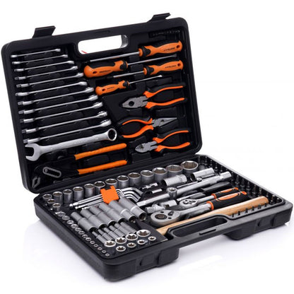 Trusa scule POLSKI K309, 122 elemente, cutie depozitare inclusa