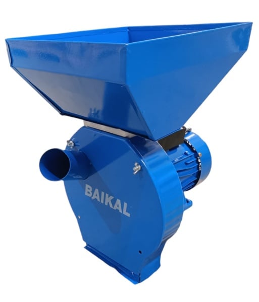 Moara 3.9 Baikal Albastra, cereale si stiuleti (2 in 1), cuva mare, motor electric inclus, cu ciocanele pentru uruiala si malai ( PRODUS RESIGILAT )
