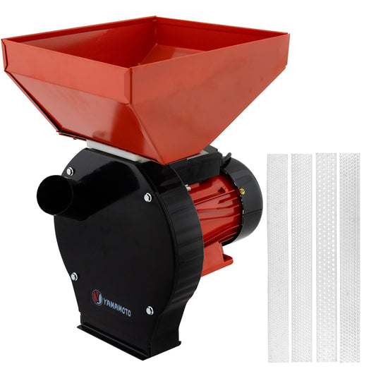 Moara cereale+stiuleti (2 in 1) Yamamoto, 3.9KW, cu ciocanele pentru uruiala si malai, motor electric monofazic, YM3900 (PRODUS RESIGILAT)
